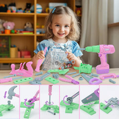 Magic4U Kids Tool Set hex-wrenches image highlighting compact hardware for pretend repairs.