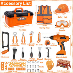 Magic4U kids tool set safety goggles protect eyes during play
