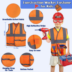 Magic4U Kids Tool Set goggles protect eyes during imaginative build sessions.