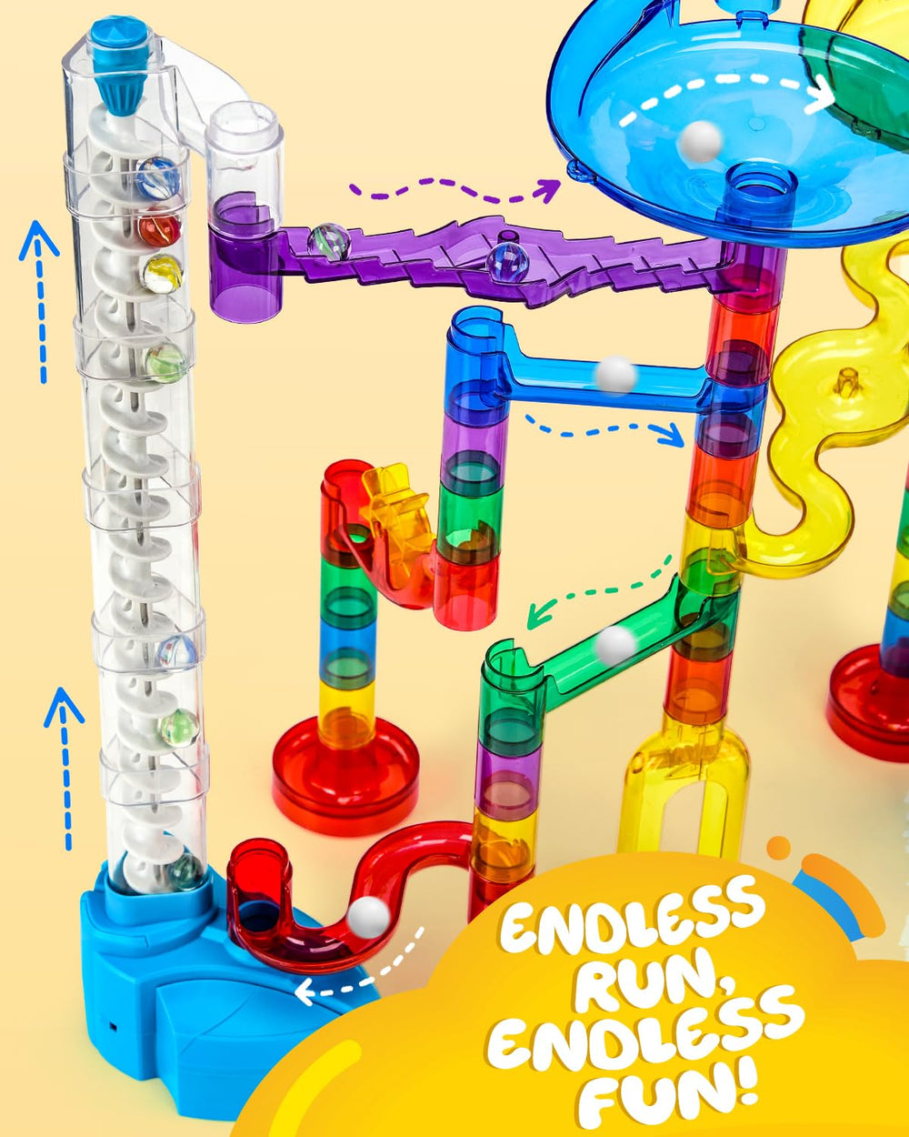 Magicfly vibrant track pieces create colorful paths that spark imagination
