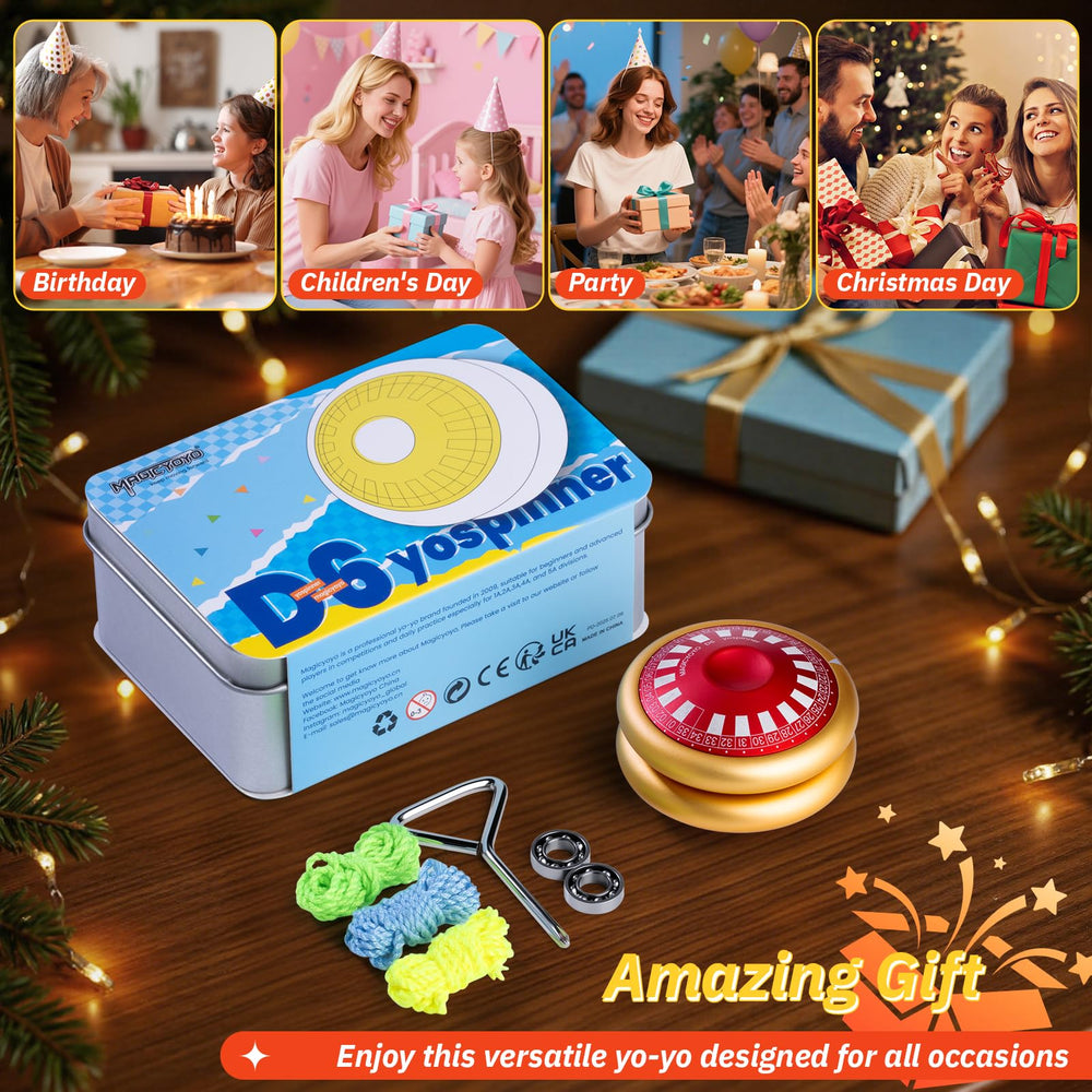 MAGICYOYO D6 included accessories with strings and bearing tools