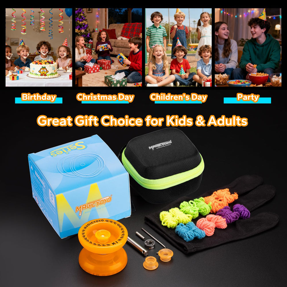 MAGICYOYO K1 Plus complete starter set covers beginners' yoyo needs.