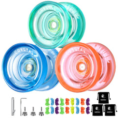 MAGICYOYO K2 Crystal Green Yoyo, bright beginner-friendly design for easy returns and rhythm practice.