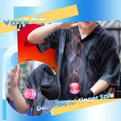 MAGICYOYO K2 Crystal Pink spin shot demonstrates smooth rotation.