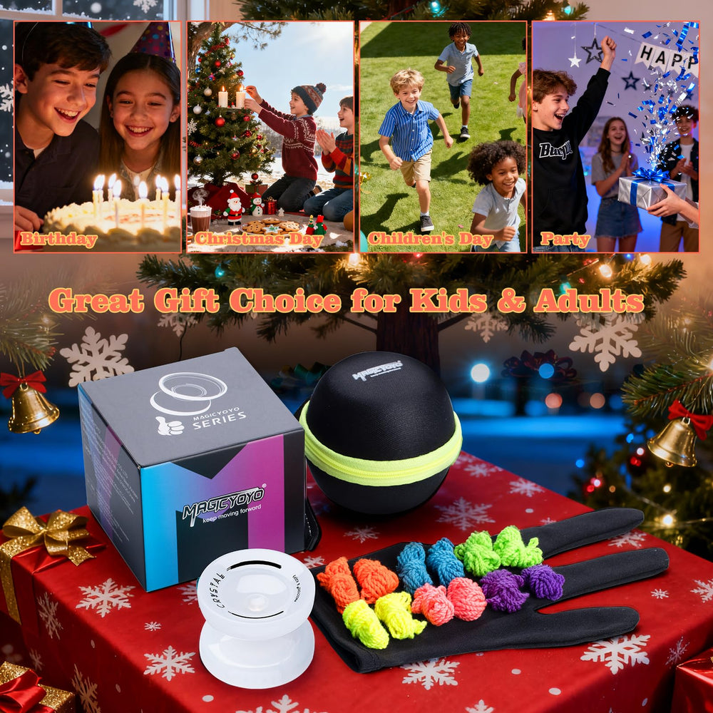 MAGICYOYO K2 Crystal offers an upgrade path to unresponsive play with a larger bearing and longer axle.