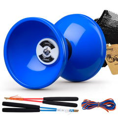 MAGICYYO Pro triple bearing diabolo blue with long spin and stable handling