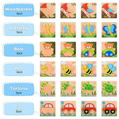 Magifire bear wooden puzzle inspires imaginative play and coordination.