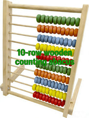 Magikon abacus close-up showing bright beads for tactile math exploration.