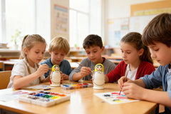 MAGIKON DIY nesting dolls kit is ideal for family crafts.