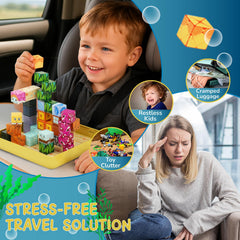Maginoo 49pcs mini magnetic blocks ocean submarine build, supports early engineering curiosity on the go