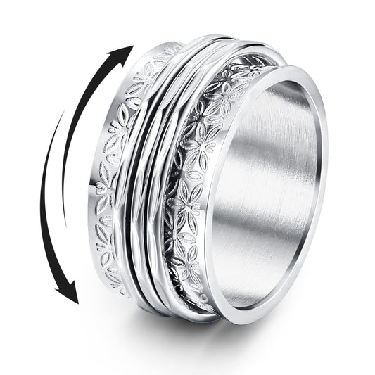 Magitaco Moon Star spinner ring for stylish fidgeting and calm focus.