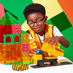 MAGNA-TILES Builder XL plow piece for road-ready play