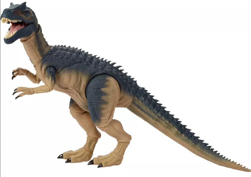 magnetoe jurassic hammond allosaurus glass eyes detail enhances lifelike display and collector appeal.