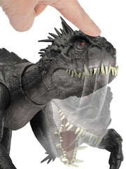 MAGNETOE Jurassic Ultimate Extreme Damage Scorpios Rex sounds amplify action during play and battles.