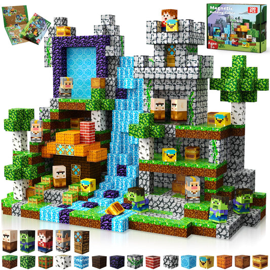 Magnetopia 200-piece magnetic blocks set inspires imaginative building with vibrant colors.