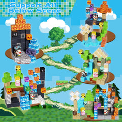 Magnetopia 26-color set of vibrant cubes supports colorful building and learning
