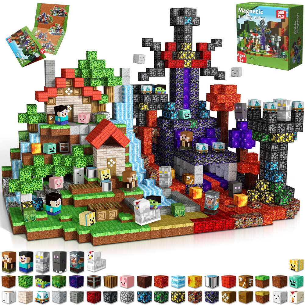 Magnetopia Magnetic Blocks 500pcs cubes for creative play and imagination