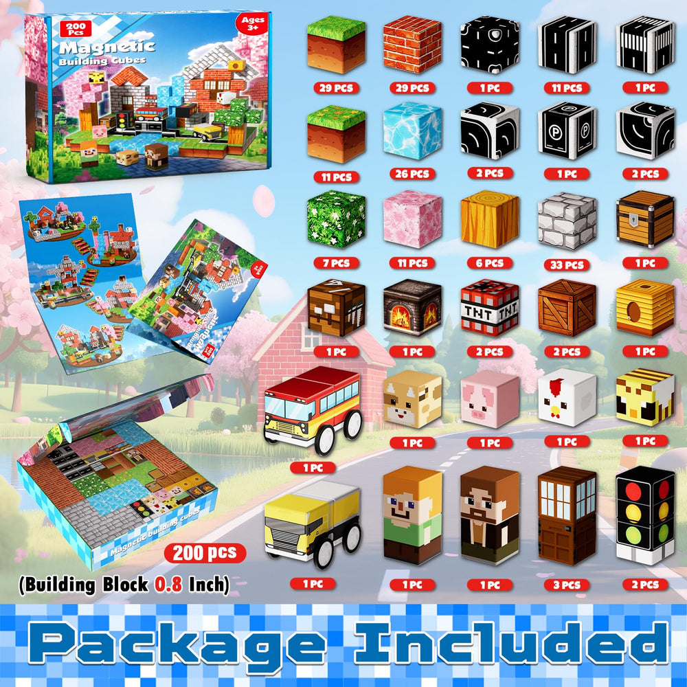 Magnetopia magnetic blocks cubes design patterns showcase imaginative play and problem solving.
