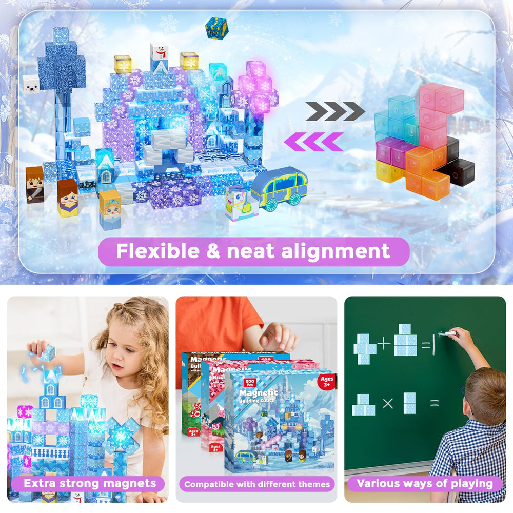 Magnetopia STEM-focused play promotes problem-solving and concentration.