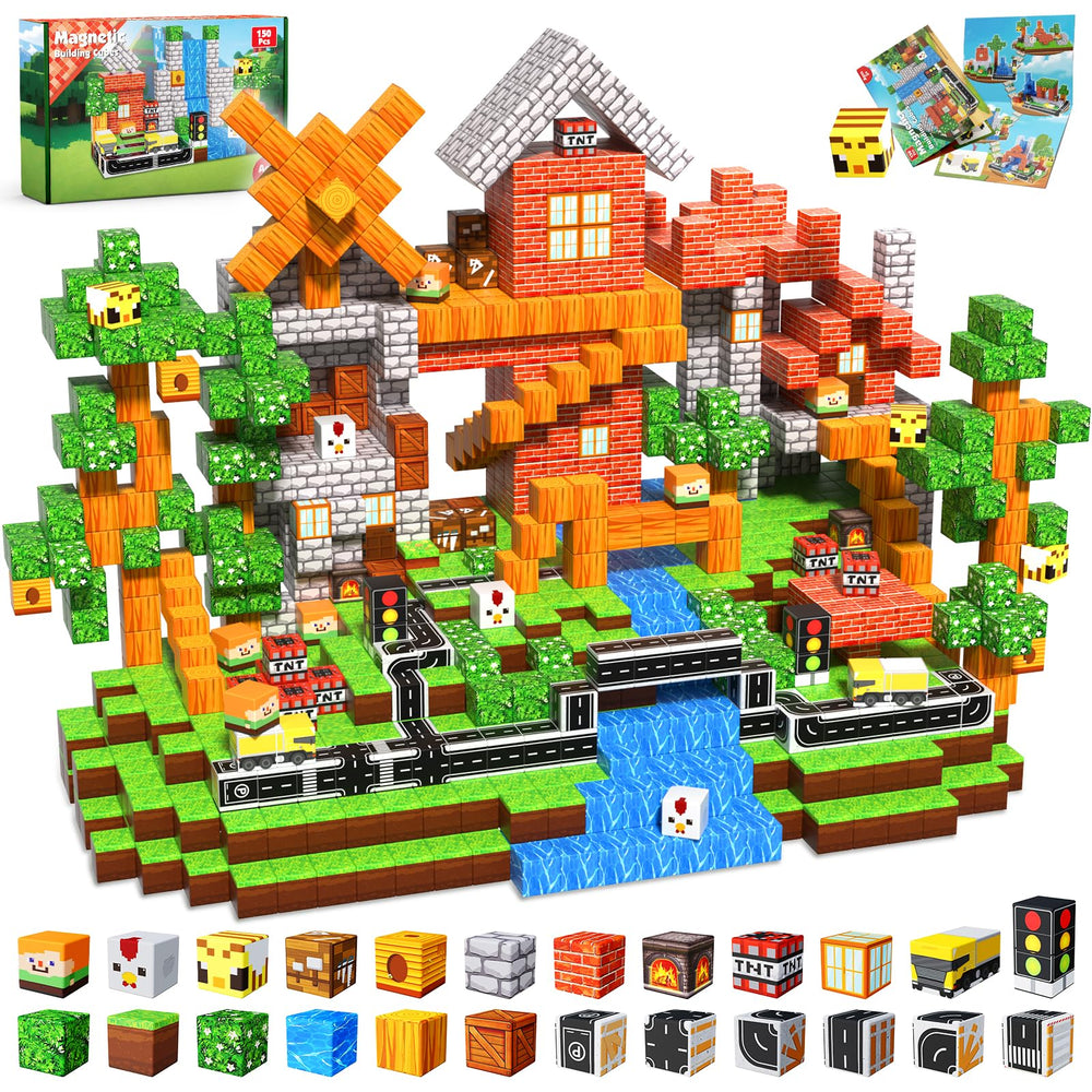 Magneverse 150 PCS forest-scene blocks spark imaginative play and spatial thinking.