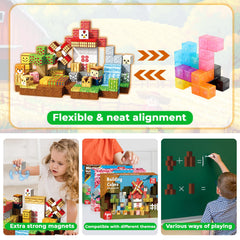 Safe, durable Magneverse magnets with smooth edges for classroom use