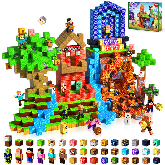Magneverse 210 pcs magnetic blocks set for imaginative building and hands-on learning