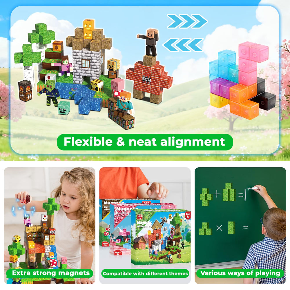 Magneverse 3d-structures build brings castles and treehouses to life.