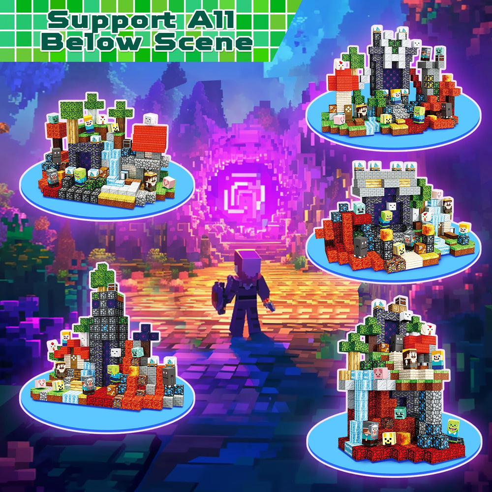 Magneverse magnets click firmly for taller, more intricate builds.