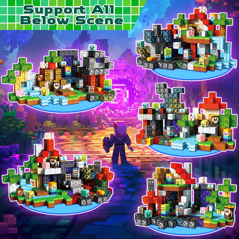 Magneverse forest theme cubes encourage exploration and collaborative building.
