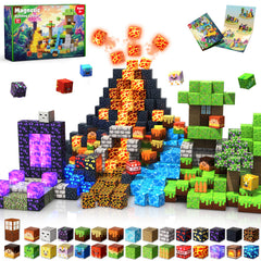 Magneverse lava theme magnetic blocks for creative play and problem solving