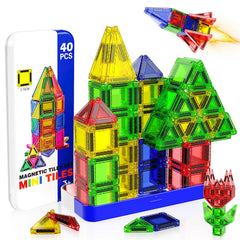 Magneverse mini magnetic tiles travel box for on-the-go creative play