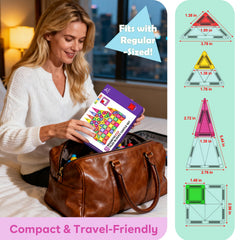 Ideal on airplane trays to entertain kids during flights.