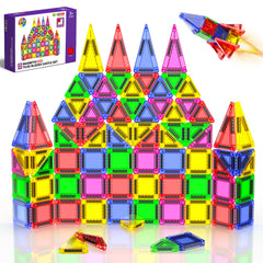 Magneverse mini tiles on travel storage box ready for on-the-go creativity.