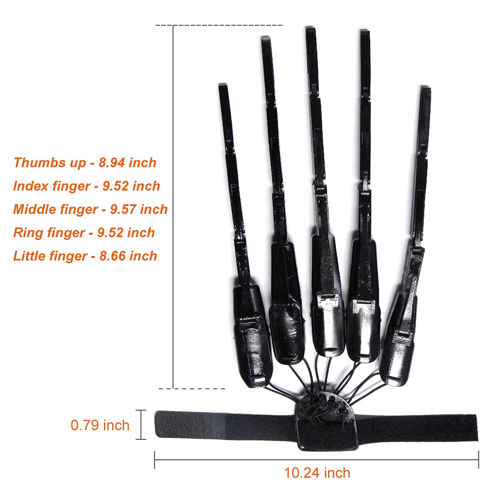 Magoog black articulated fingers as a durable cosplay prop