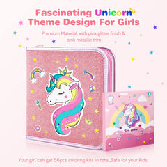 MAIGOZON portable unicorn storage case keeps supplies organized during travel.