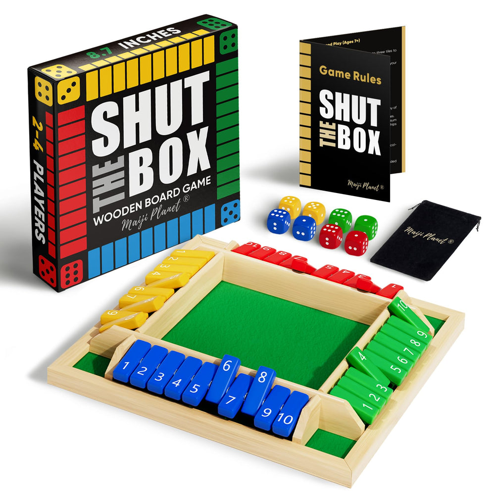 Maiji Planet Shut The Box game board fostering family bonding