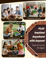 Maiji Planet Shut The Box wooden box closed, portable and travel-ready