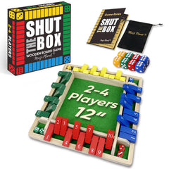 Maiji Planet Shut The Box wooden dice and board for durable family play
