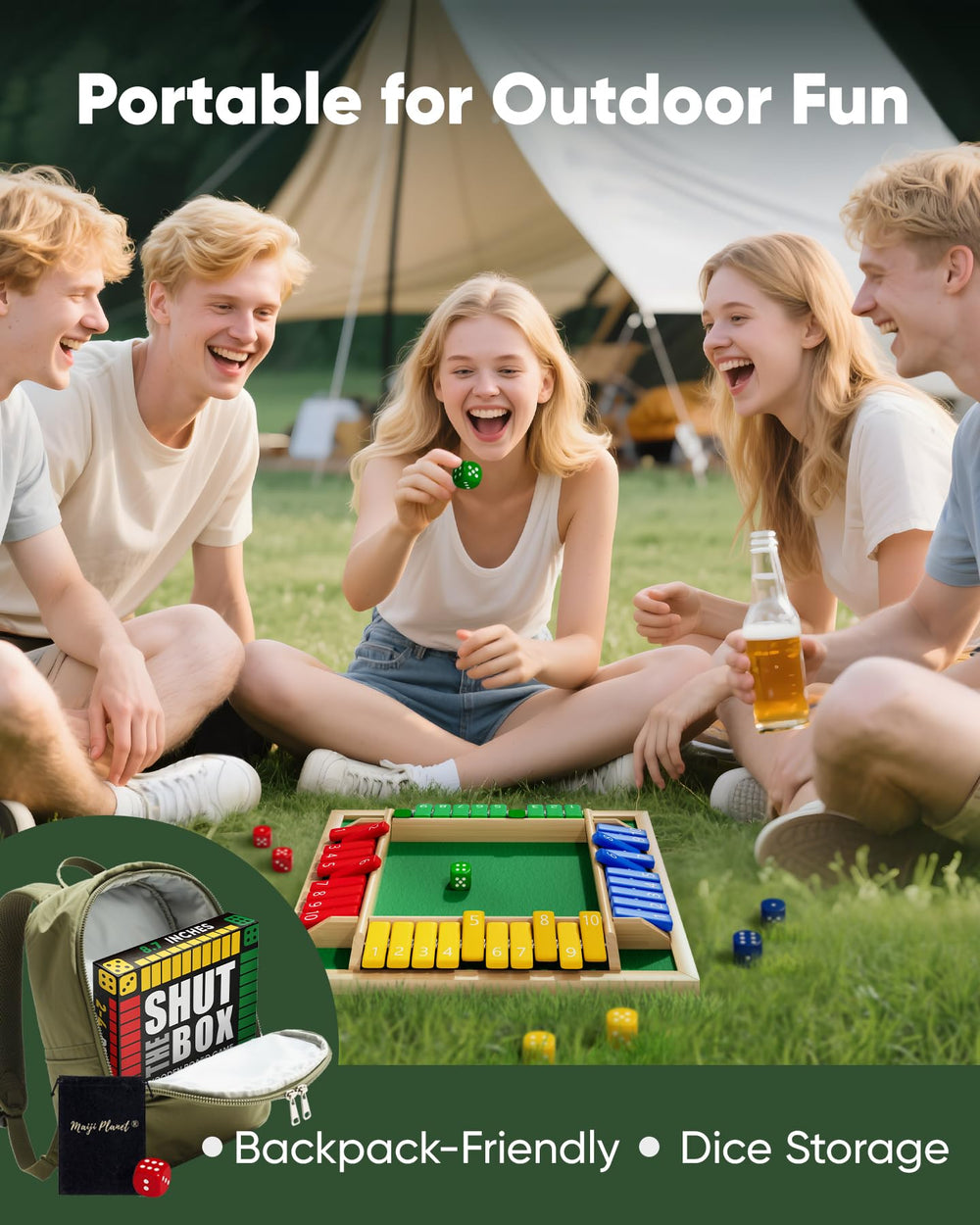 Maiji Planet travel-friendly wooden game for on-the-go fun