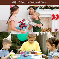 Maikoi wand crafting brushes and palette enable smooth painting and neat color blending.