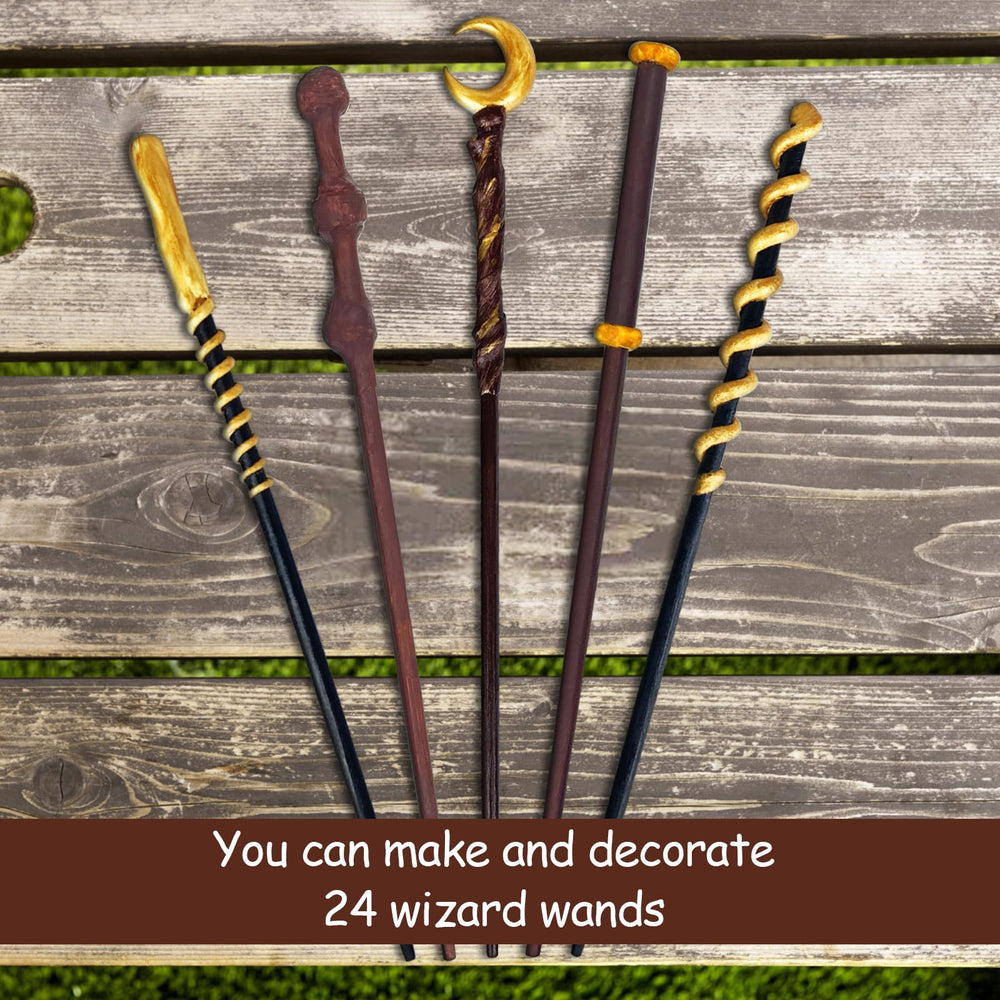 Maikoi wand making clay and paint set highlights versatile materials for personalized wand designs.