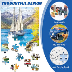 Maiqufa 500-piece puzzle delivers a challenging yet rewarding home decor accent