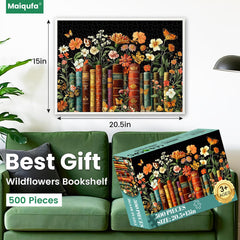 Maiqufa butterflies over flowers puzzle invites concentration and a peaceful pastime