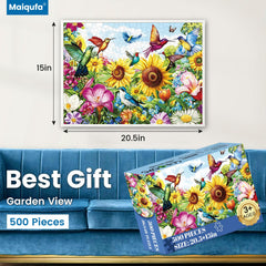 Maiqufa hummingbirds and flowers detail highlights vivid color and engaging play