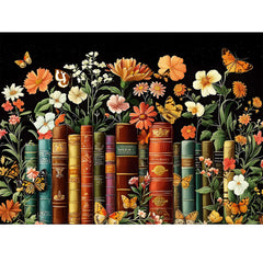 Maiqufa vintage wildflowers books puzzle with colorful blooms for a relaxing, artistic challenge