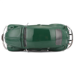 Maisto Beetle Green packaging weight provides stable shelf presence