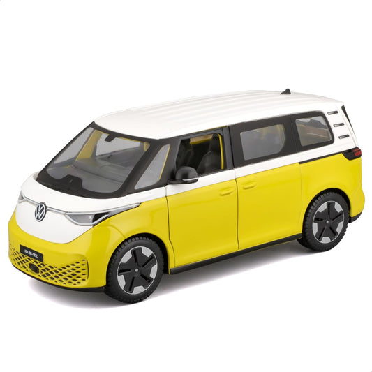 Maisto 1:24 SE VW ID. Buzz front view, detailed display-ready model.