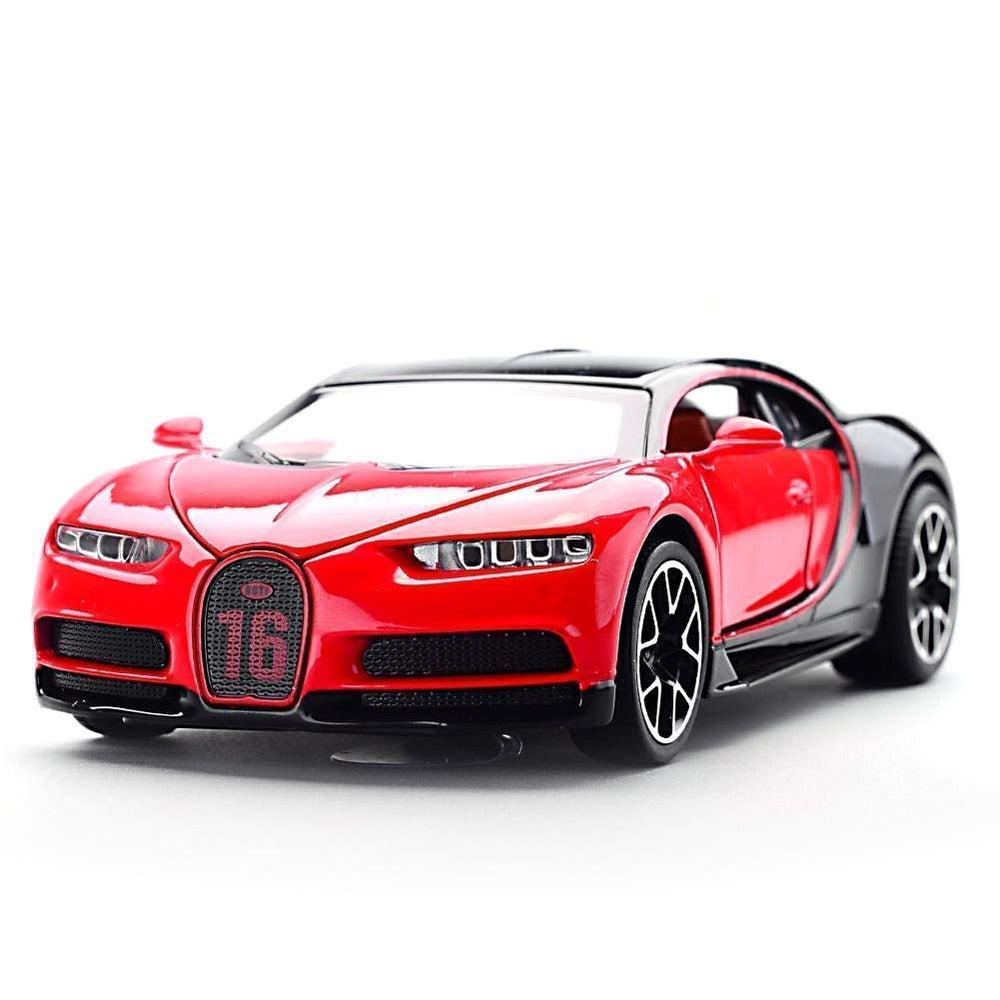 Maisto Bugatti Chiron 1:24 side profile emphasizes compact, collectible presence