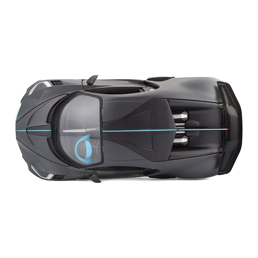 Maisto Bugatti DIVO 1:24 interior details visible through windows.