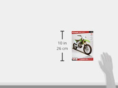 Maisto Kawasaki KX 450F 1:12 die-cast model shown on shelf or desk